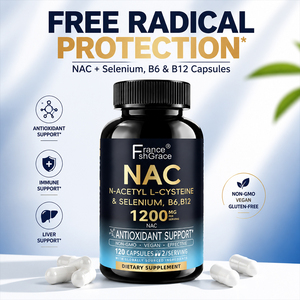 Complément alimentaire NAC 1200 mg à formule personnalisée pour augmenter les niveaux de NAD et favoriser un vieillissement sain pour hommes et femmes, capsules de NAC. - Product Image 3