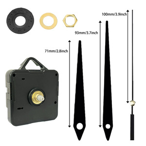 Im Lặng Lớn Tường Thạch Anh Đồng Hồ Cơ Chế Chuyển Động Đen & Trắng Hands Repair Tool Bộ Phận Kit DIY Set Với Hook - Product Image 6