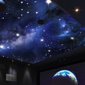 Âm thanh treo trần sao in kỹ thuật số Polyester Trần vật nuôi sợi âm thanh Bảng âm tường và trần Hội Đồng Quản Trị - Product Image 4