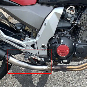 KOBMOEMP Tubo de Escape para Motocicleta Kawasaki Z1000 2003-2006, Conector de Silenciador (Tubo Intermedio) de Acero Inoxidable Plateado de 51 mm - Product Image 6