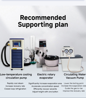Évaporateur rotatif de laboratoire 2L en verre borosilicate pour l'extraction et la concentration de produits naturels
