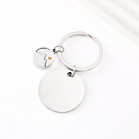 Porte-clés Ywyougang Graine de Moutarde Montagne 4 Couleurs Acier Inoxydable Gravure Laser Personnalisable Pendentif Clé Dessin Animé Vintage Tendance Cadeau