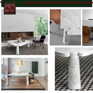 Table console en marbre <span class=keywords><strong>Bianca</strong></span> Carrara de luxe GOLDKING, meuble parfait pour hôtel, villa, boutique, maison d'hôtes, spa - Product Image 6