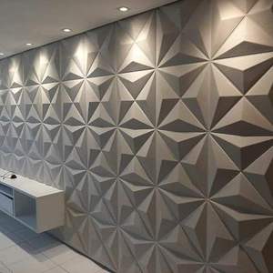 Panel de Pared 3D WPC Tallado Clásico Moderno, Panel Decorativo para TV para Salas de Estar de Lujo, Hoteles y Apartamentos, Marca Global Guangdong - Product Image 1