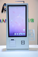 Kios Pemesanan Mandiri Restoran Desktop Printer Scanner Pintar 21,5 Inci OEM Custom All in One untuk Dijual