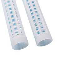 Cage en plastique pour filtre à eau, cadre d'élément filtrant tubulaire pour cartouche filtrante plissée en polypropylène à grand débit, pièces de filtre pour purificateur d'eau