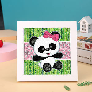 Kits de <span class=keywords><strong>peinture</strong></span> de diamant en cristal pour enfants, <span class=keywords><strong>Panda</strong></span>, Art de diamant, cristal, facile à faire soi-même, <span class=keywords><strong>peinture</strong></span> <span class=keywords><strong>par</strong></span> nombres, Kits de décoration murale pour la maison - Product Image 2