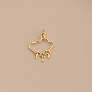 À la mode 18k Plaqué Or Foudre Nuage Collier Dainty Étanche Orage Ajouter sur Charme Edgy Météo Bijoux pour Elle - Product Image 5