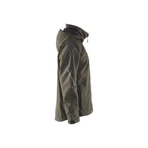 BLAKLADER - 489019774599XS Veste Shell doublée légère Vert olive foncé/Noir-VESTES DE TRAVAIL EAN 7330509593349 - Product Image 3