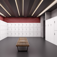 Armoire de classement commerciale en acier à 3 compartiments pour salle de sport, design moderne, durable, écologique, verrouillable avec serrure à clé, grande capacité