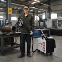 Nettoyeur laser pour bois HANTENCNC 300W, technologie à fibres pulsées, portable, pour l'élimination des revêtements, la restauration du bois, équipement professionnel