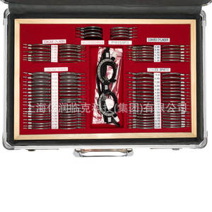Étui à lentilles d'optométrie Crystal Jade TLS-104, ensemble de lentilles d'essai en métal pour examen de l'acuité visuelle, options en bois de séquoia et gris - Product Image 4