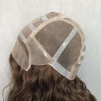 Perruque médicale entièrement nouée à la main avec base en soie, ligne de cheveux invisible, dentelle suisse HD, cheveux humains vierges, sans colle, pour patients atteints d'alopécie ou de cancer