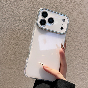 Funda Protectora para Teléfono <span class=keywords><strong>de</strong></span> PC y TPU, Delgada, Resistente, con Ventana Grande para la Cámara, con Acabado Láser Brillante y Colorido, para <span class=keywords><strong>iPhone</strong></span> 17, 16, 15 Pro, 17 Pro Max - Product Image 4