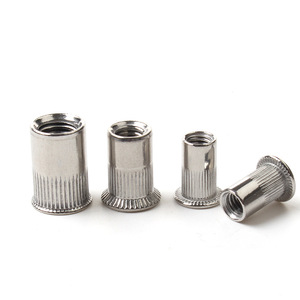 Xinmaoda Écrous à riveter encastrés en acier inoxydable 316 M3 M10 à trou traversant, non revêtus, brillants GB17880 - Product Image 2