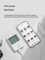 Appareil photo numérique miniature Godox C100 portable avec viseur transparent et écran intelligent