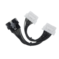 Cable Divisor de Extensión OBD2 de 16 Pines Macho a Hembra para Escáner OBD2, Herramienta de Diagnóstico Automotriz, Escáner de Diagnóstico J1962 OEM