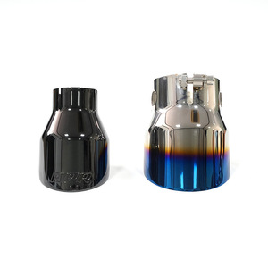 ปลายท่อไอเสียสแตนเลสเคลือบสีน้ำเงินแบบเผาผง ปรับแต่งได้ ใช้ได้กับรถทุกรุ่น ยี่ห้อ Esle Electroplated - Product Image 2