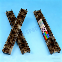Support de Mahjong en Acrylique Fait Main à Motifs Marbrés et Ondulés 19/20/21 Pouces, Lot de 4 Pièces avec Poussoir Ondulé