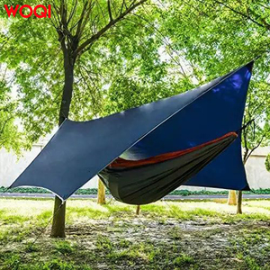 Telo <span class=keywords><strong>Tenda</strong></span> Impermeabile Woqi per Campeggio Esterno in Nylon PU3000+, Copertura Parasole per Amaca, Telo Antipioggia - Product Image 4