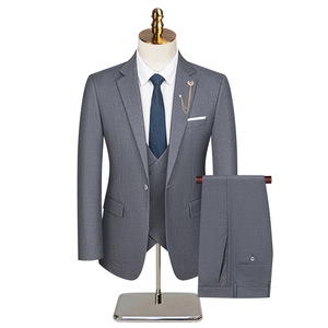 Traje <span class=keywords><strong>de</strong></span> Negocios <span class=keywords><strong>de</strong></span> 3 Piezas, Corte Entallado, <span class=keywords><strong>Tallas</strong></span> <span class=keywords><strong>Grandes</strong></span>, Vestido Formal para Oficina, Entrevista, Conferencia, <span class=keywords><strong>Boda</strong></span>, Novio y Padrino - Product Image 1