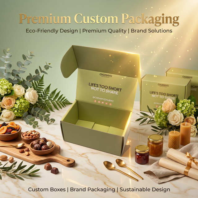 Custom Kraft Paper Corrugated Boxes for Consumer Electronics Packaging Glossy Lamination Recycled Materials Magnetic Closure