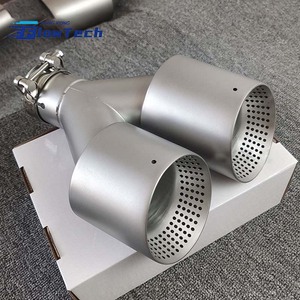 ปลายท่อไอเสียรถยนต์สแตนเลสแบบตาข่าย/แบบเจาะรู สำหรับตกแต่งรถยนต์ - Product Image 3