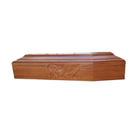 Suministros funerarios Fabricantes de fábrica Estilo europeo Urna de madera personalizada con tamaño personalizado y patrón de grabado Ataúdes de madera