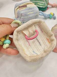 <b>Cute</b> Portable Earphone Case 100% Polyester Foldable Multifunctional Coin <b>Purse</b> Key Jewelry Storage Bag for Women Girls Pouch - Product Image 5