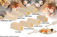 Kit de préparation de Sushi édition de luxe avec ensemble complet de Sushi 10 pièces outil de préparation de Sushi en plastique