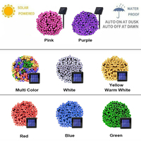 100 Led Solar Powered Fairy String Licht Girlande Farben Outdoor Garten Weihnachten Hochzeits feier Dekoration Lampe Wasserdicht