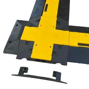 1 And 2 Channel Rubber Road Cable Ramp Protector Cover In Speed Hump Heavy Duty Floor Security Event Industrial Cable Cover - Product Image 6