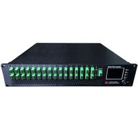 Amplificateur de signal optique EDFA PON CATV 32 ports avec WDM 1530-1560 nm pour système de renforcement de signal réseau FTTH PON