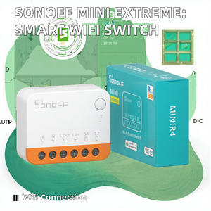 Cho Sonoff mini cực minir4 siêu nhỏ 10A 240V chuyển đổi thông minh với từ xa không dây điều khiển tín hiệu hệ thống nhà thông minh EweLink - Product Image 2