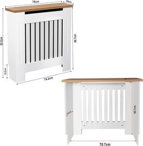 Gabinete de parrilla de madera MDF con listón vertical moderno cubierta de <span class=keywords><strong>radiador</strong></span> tradicional para muebles de sala de estar <span class=keywords><strong>blanco</strong></span> <span class=keywords><strong>pequeño</strong></span> - Product Image 4