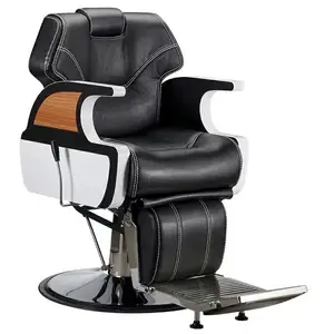 2024 новый дизайн красоты и Парикмахерская Мебель Черная искусственная кожа регулируемое парикмахерское кресло