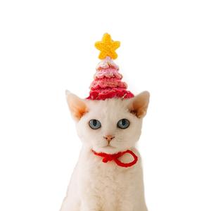 Adorables Accesorios de Pelo de Lana para Mascotas con Diseño de Animales Suaves y Cómodos para Fiestas - Halloween, Navidad, Diseño de Dibujos Animados para Mascotas Pequeñas - Product Image 1