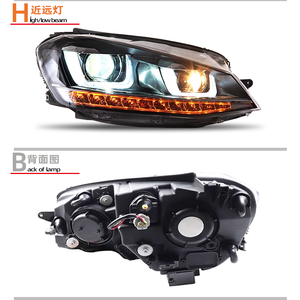 Faros Led para <span class=keywords><strong>VW</strong></span> <span class=keywords><strong>Golf</strong></span> 7 GTI Xenon <span class=keywords><strong>2013</strong></span> a 2016 para Volkswagen <span class=keywords><strong>Golf</strong></span> 7 R Módulo de faros - Product Image 5