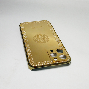 Sang trọng trường hợp tùy chỉnh PC dưới với kim loại trở lại tấm với Tay Kim Cương nạm máy ảnh lỗ trường hợp bảo vệ - Product Image 3