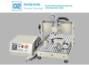 600x400mm Heavy Duty <strong>4</strong> <strong>Axis</strong> <strong>CNC</strong> Router Complete Kit Woodworking Machinery for Wood Stone Metal NC Studio <strong>Control</strong> System PLC Core - Product Image 5