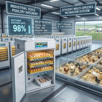 Incubateur et éclosoir entièrement automatique pour œufs de perroquet, poulet, canard, caille et autres oiseaux