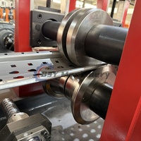 Máquina automática de perfilado de rodillos para estanterías, línea de punzonado de postes para sistemas de estanterías de paletización de acceso directo