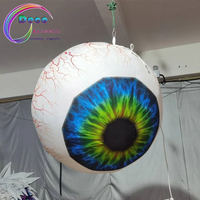 Œil gonflable pour Halloween, maison hantée, escape room, fête, accessoire photo, décoration