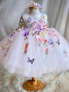 Especial Popular <span class=keywords><strong>Lolita</strong></span> princesa vestido 2025 nuevo tutú niñas cumpleaños vestidos niños flores niñas vestido fiesta Boutique disfraces - Product Image 2