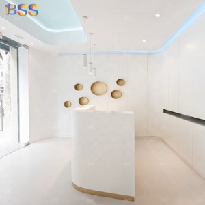 Decoración de mesa para oficina, diseño creativo de lujo, sastrería, estilo L, mármol blanco, mesa de odontología para oficina - Product Image 4