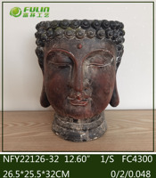 Statue de Bouddha assis grandeur nature pour l'extérieur, artisanat en magnésie, décoration de jardin, lumière solaire LED, étanche IP44, écologique, décoration de temple