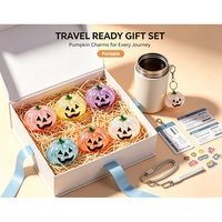 Ensemble de 6 jouets en forme de citrouille scintillants aux couleurs pastel, cadeaux pour Halloween, jouets anti-stress