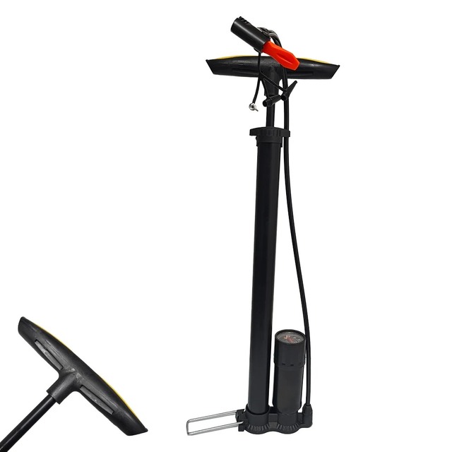 Best Metal Hand Portable Mini Bicycle Digital Air Pump Multifunction Wall Mount Tire Pump Gauge-M