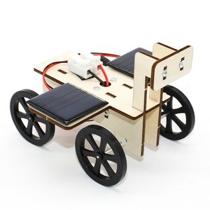 Modèle de voiture solaire en bois STEM OKYN-G5428-18, jouet d'assemblage DIY pour enfants, apprentissage et concours scientifique scolaire - Product Image 1