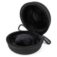 Étui de montre rond rigide en EVA, pochette de voyage avec mousqueton, sac de rangement étanche pour montre